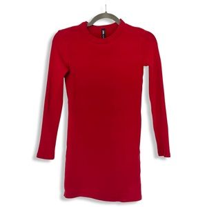 Red ZARA bodycon dress